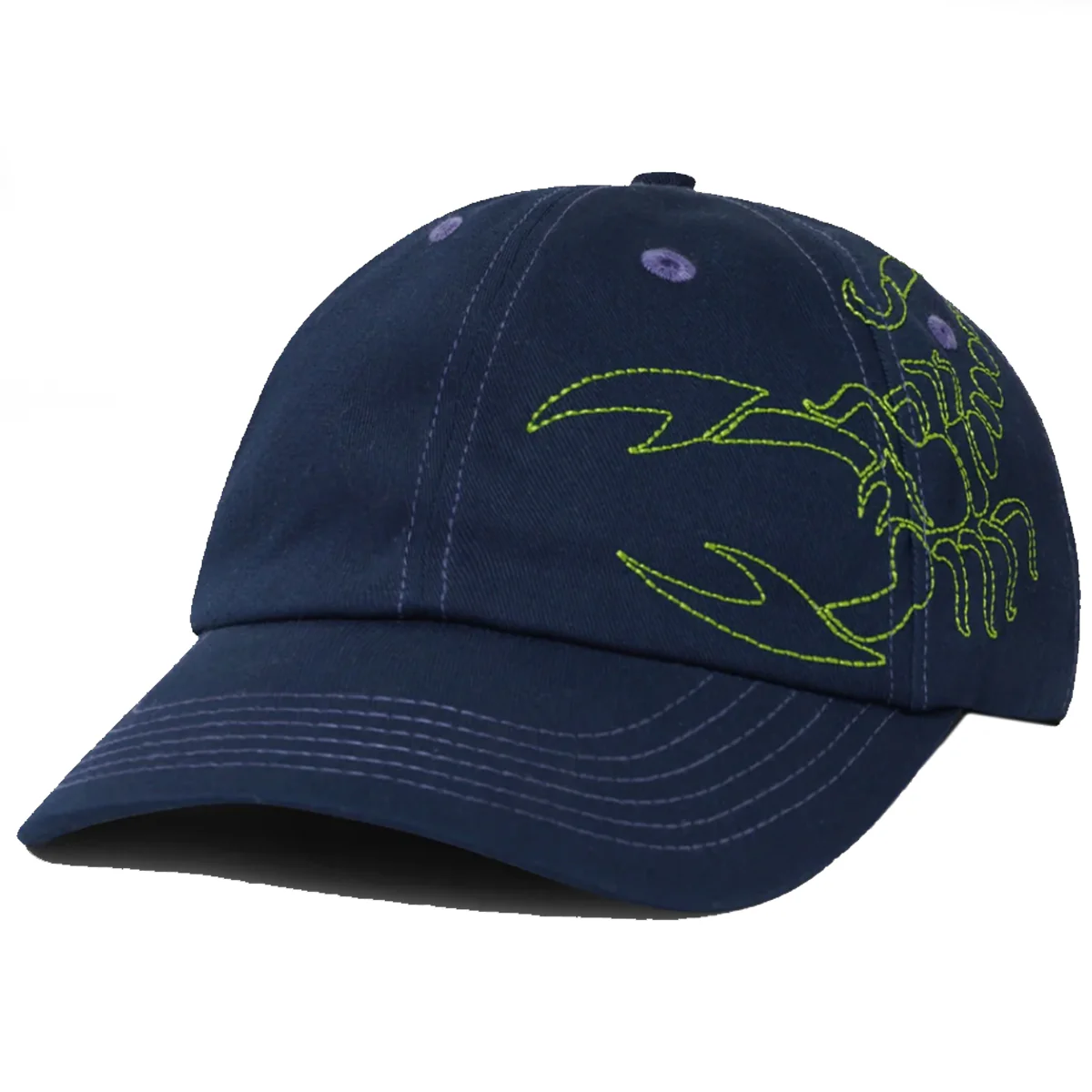 Butter Goods Scorpion 6 Panel Cap - Navy
