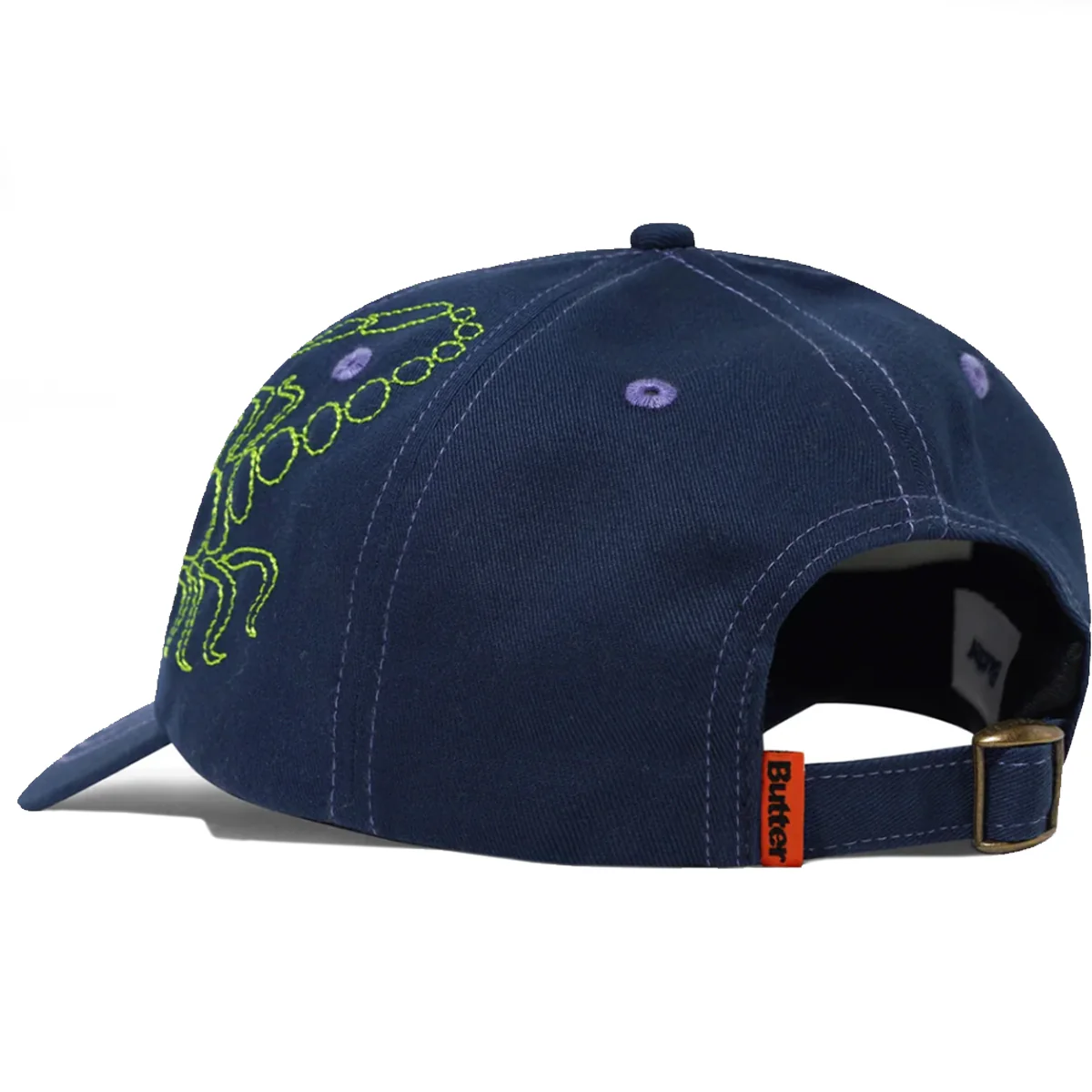 Butter Goods Scorpion 6 Panel Cap - Navy - Image 2