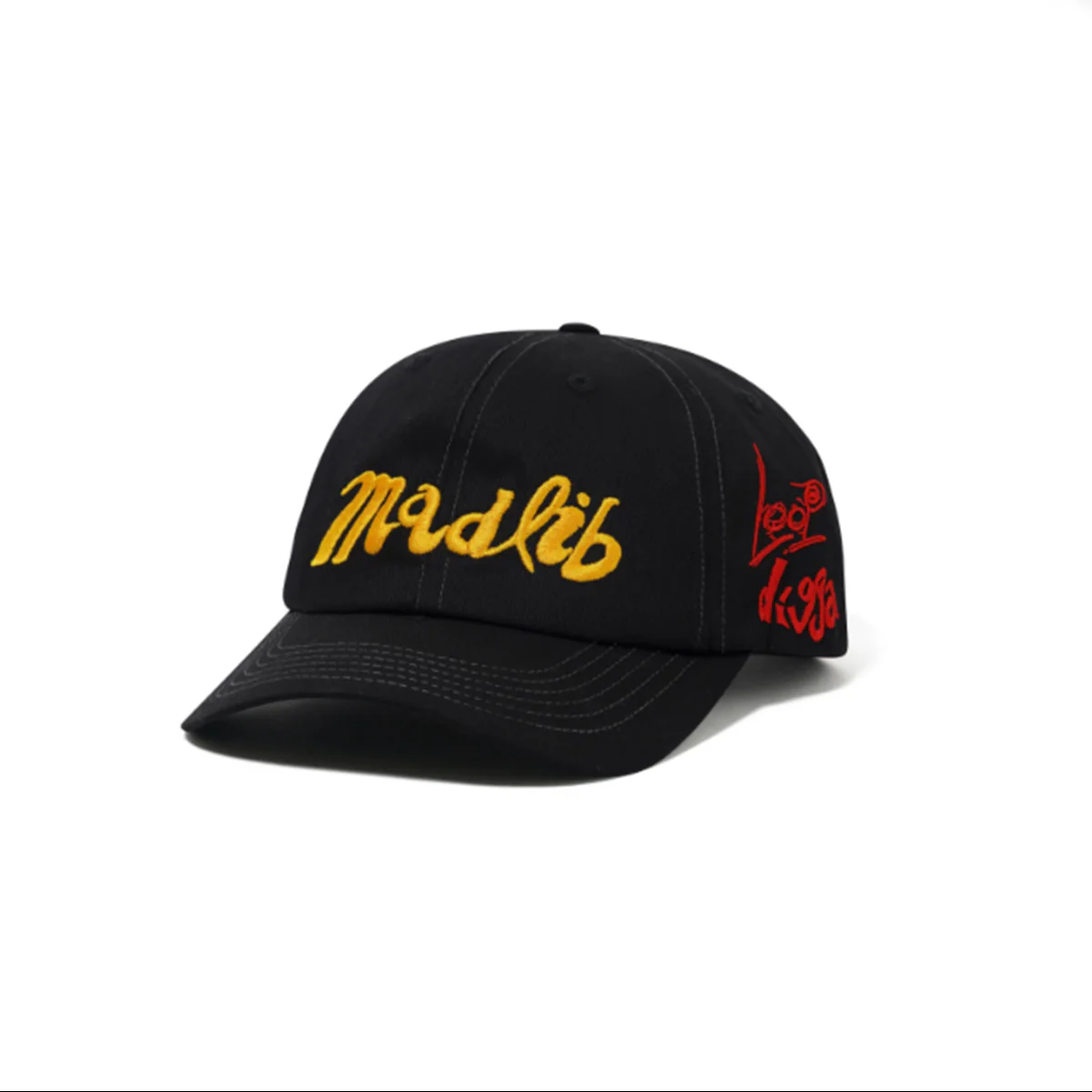 Butter Goods x Madlib Alias 6 Panel Cap - Black