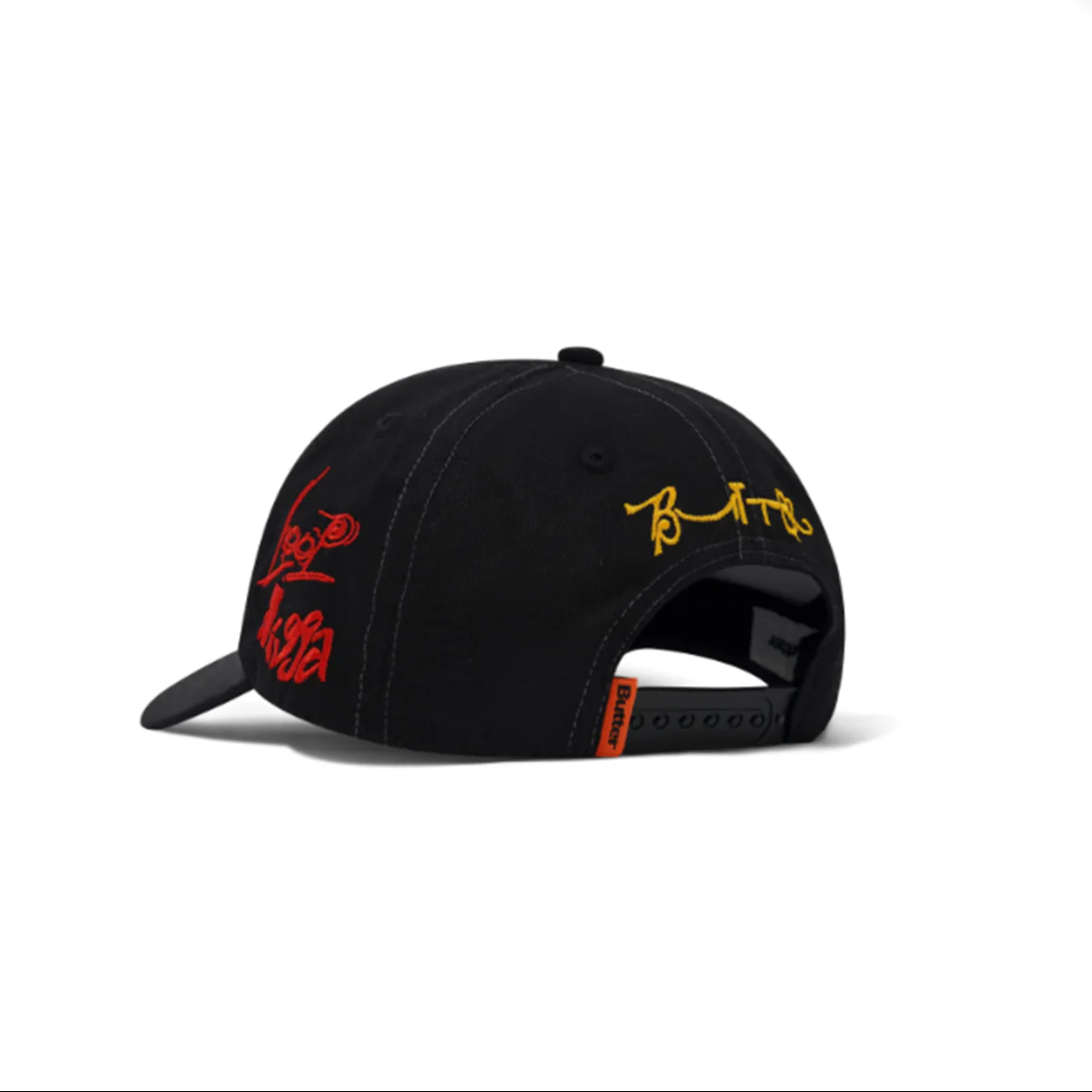 Butter Goods x Madlib Alias 6 Panel Cap - Black - Image 3