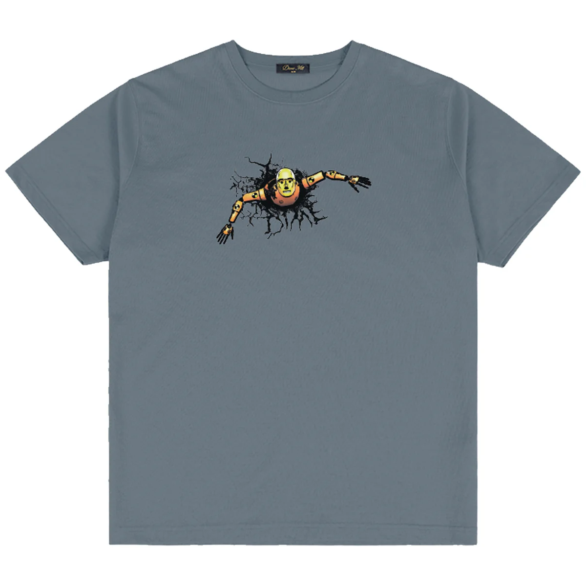 Dime Crashed T-Shirt - Granite