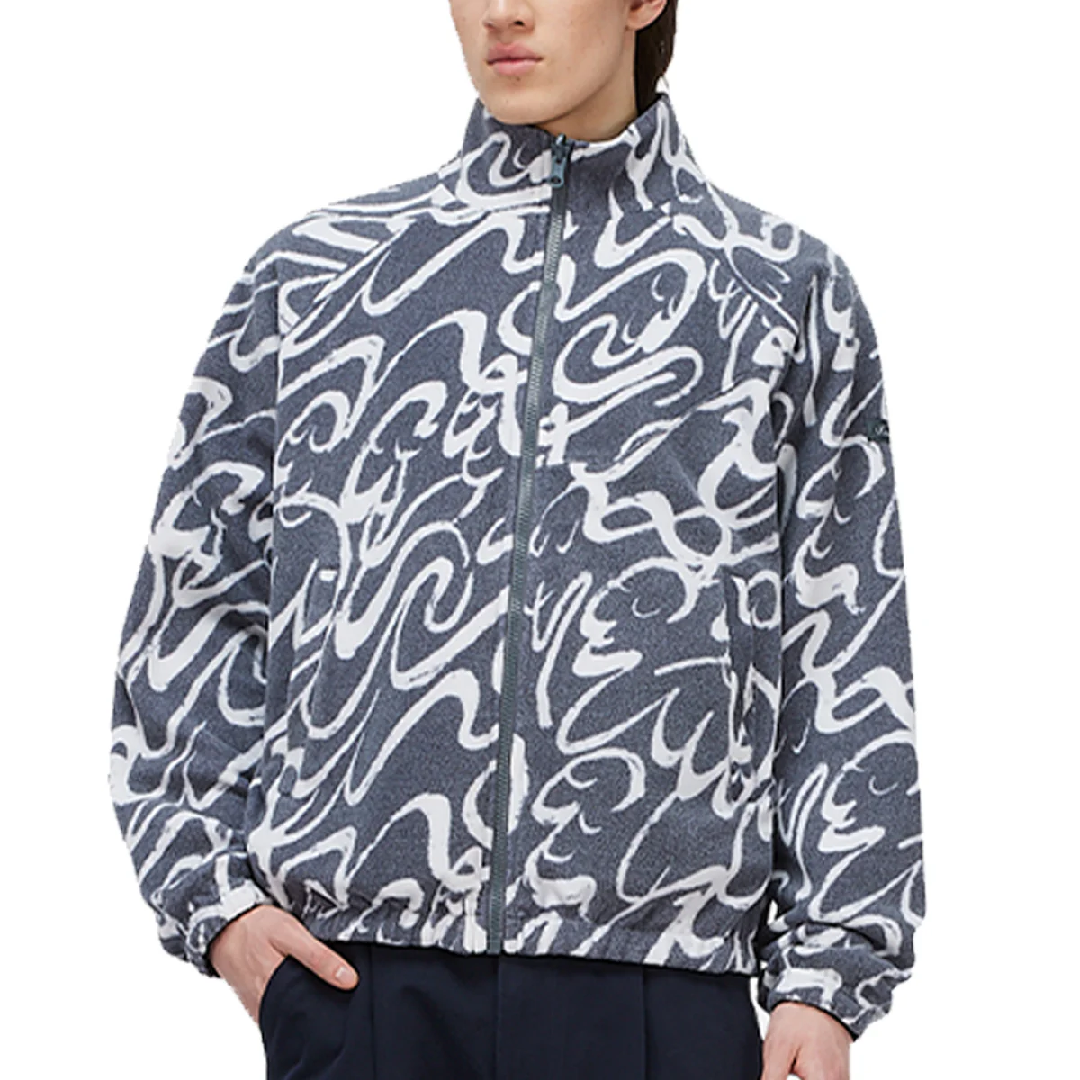 Dime Reversible Chilling Fleece Jacket - Grey/Black - Image 3