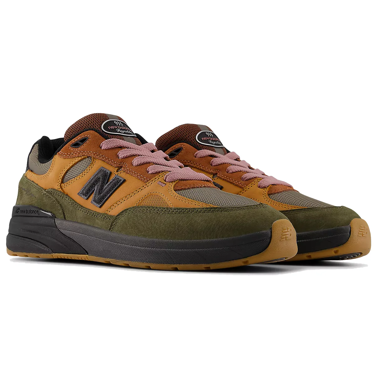 New Balance Numeric Reynolds 933 x Mike Gigliotti Brown/Pink - Image 2
