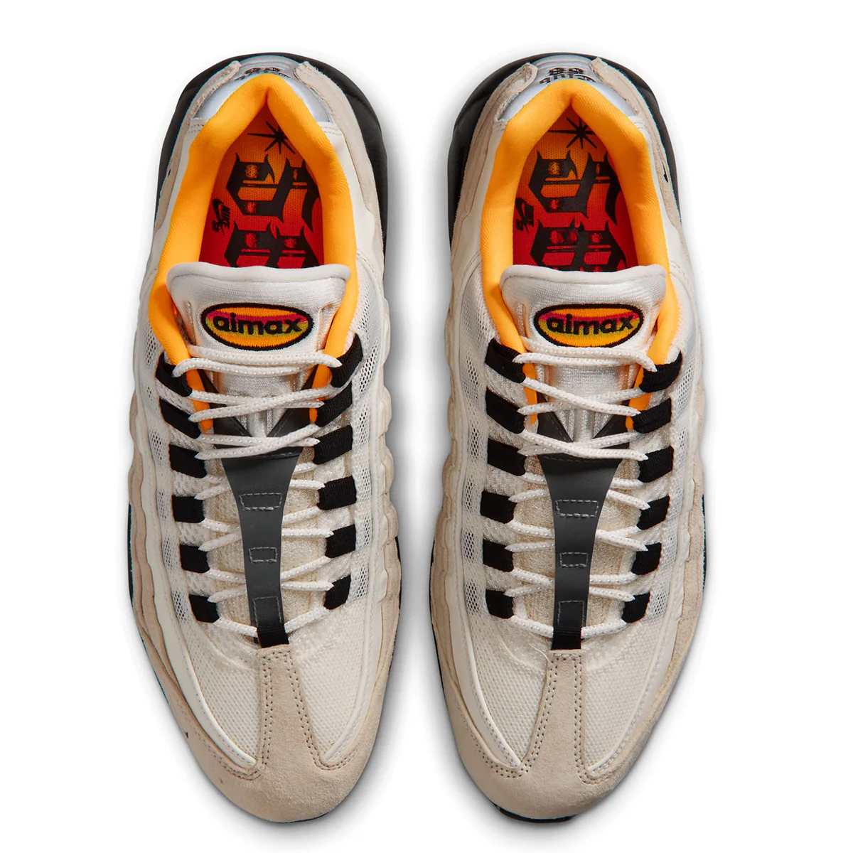 Nike SB Air Max 95 "Club 58" - Sail/Black Laser Orange - Image 2