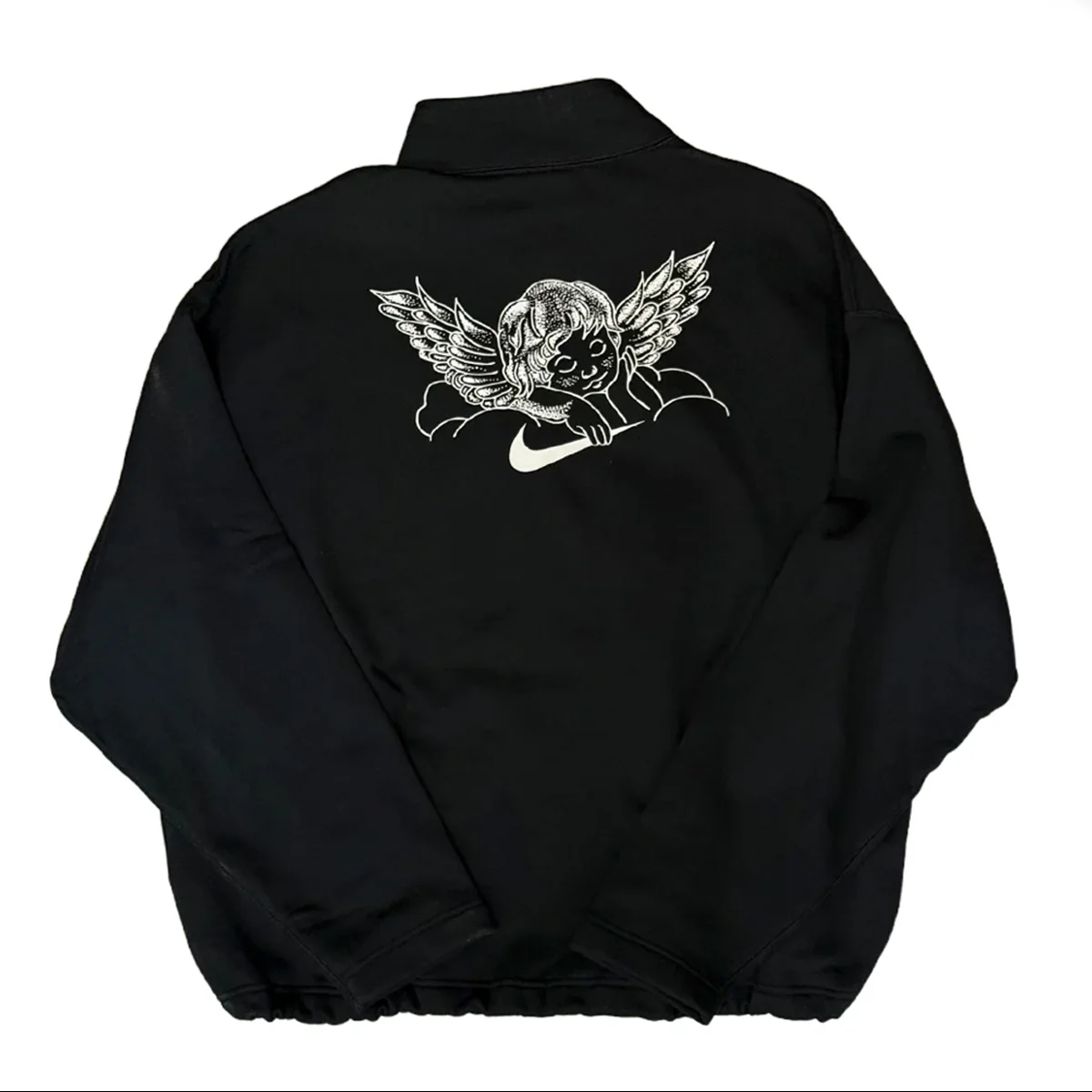 Nike SB "Club 58" Quarter Zip - Black - Image 2