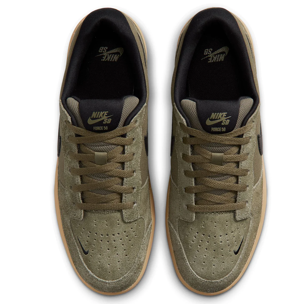 Nike SB Force 58 - Olive/Gum - Image 4