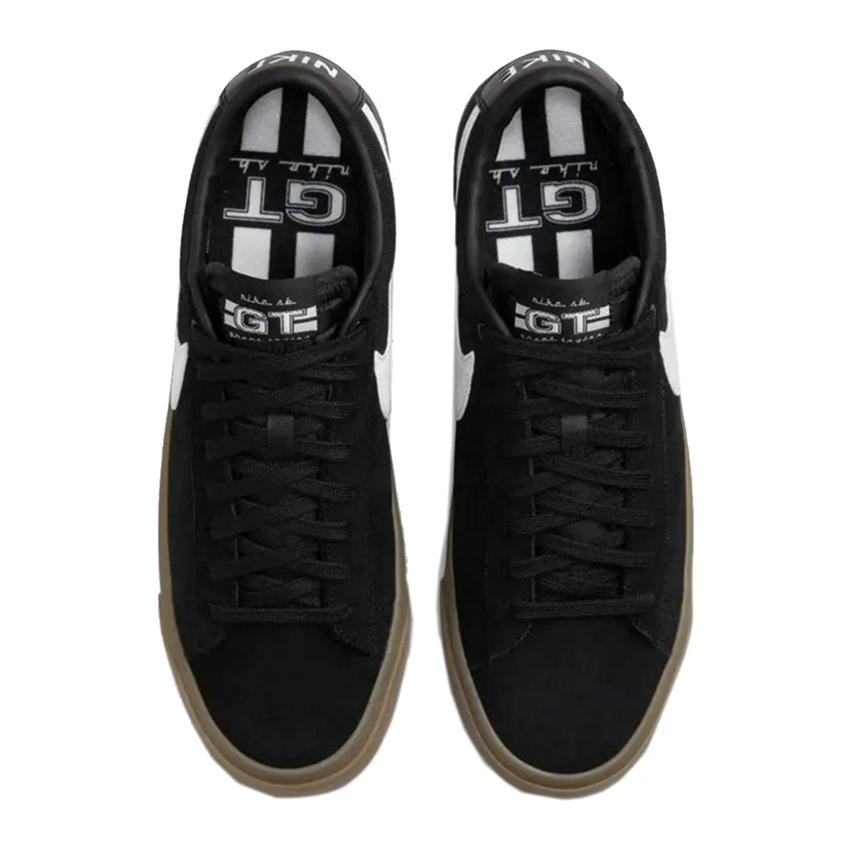 Nike SB GT Blazer - Black/Gum - Image 5