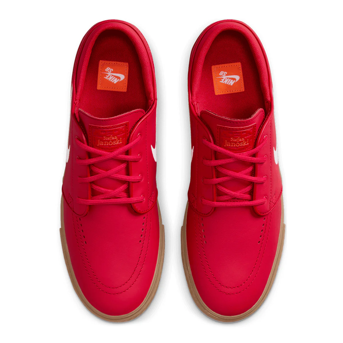 Nike SB Janoski OG+ Orange Label - Red/Gum - Image 3