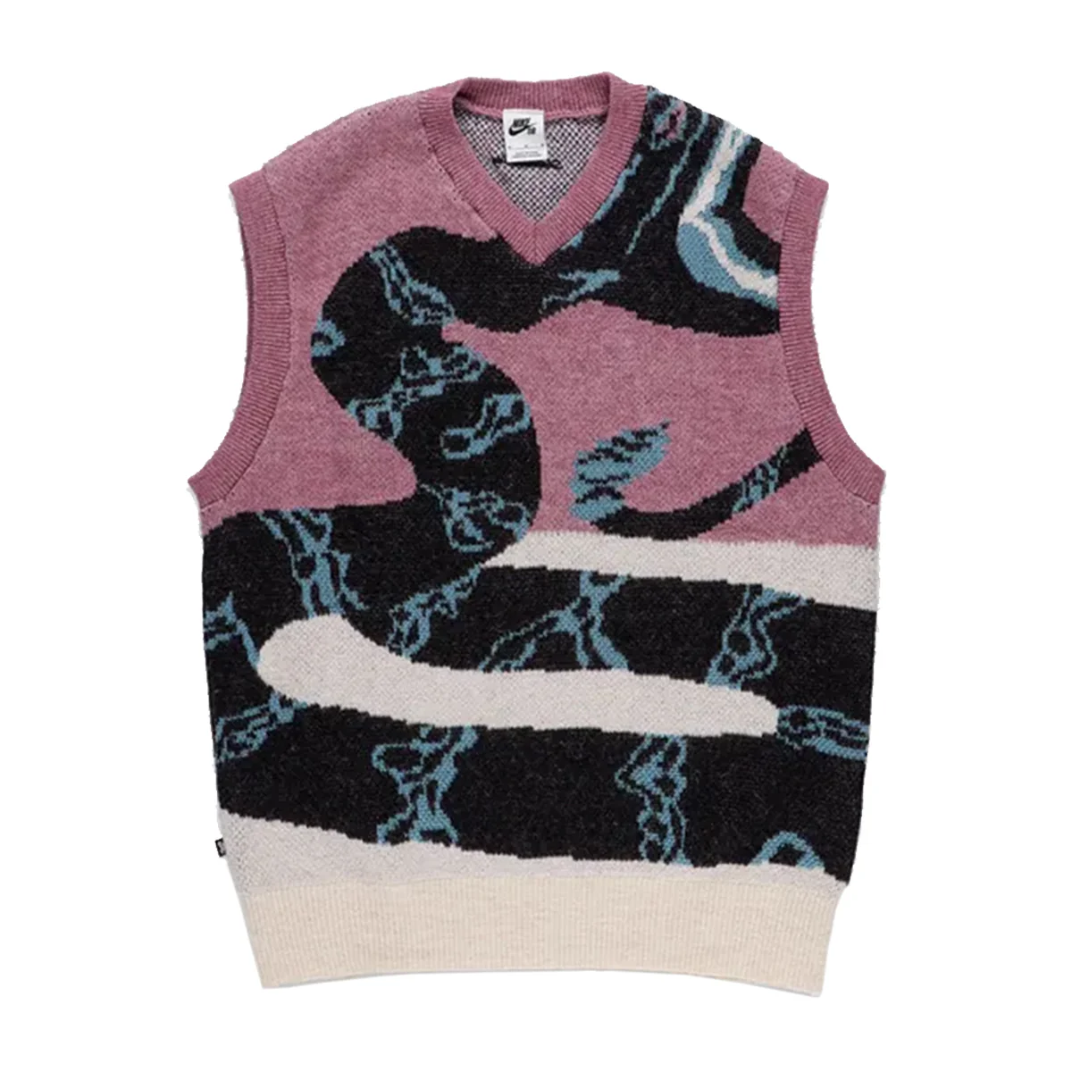 Nike SB Snake Sweater Vest - Plum Dust
