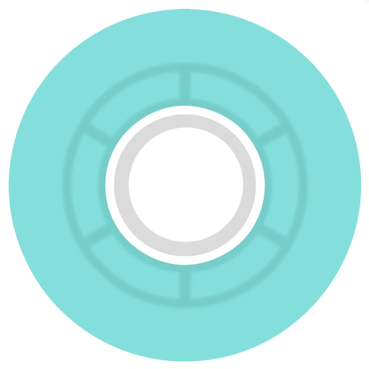 Ricta Cloud Transparent Aqua/White Wheels 78a 57mm - Image 3