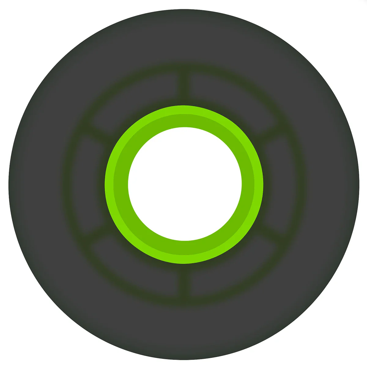 Ricta Cloud Transparent Black/Green Wheels 78a 55mm - Image 3