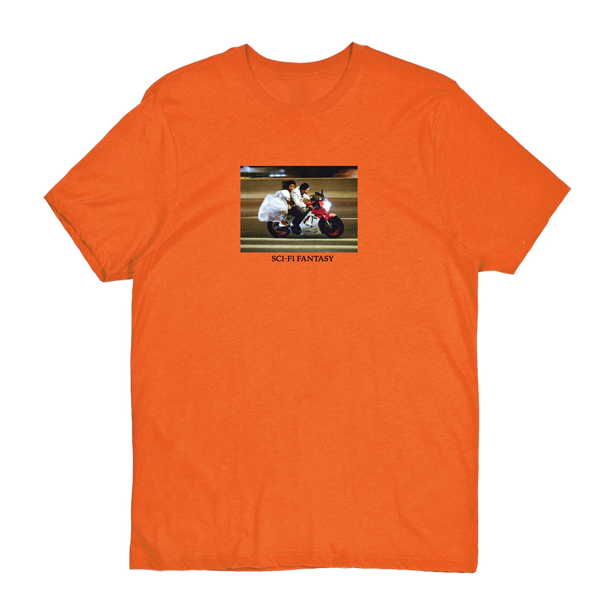 Sci-Fi Fantasy A Moment of Romance T-Shirt - Orange