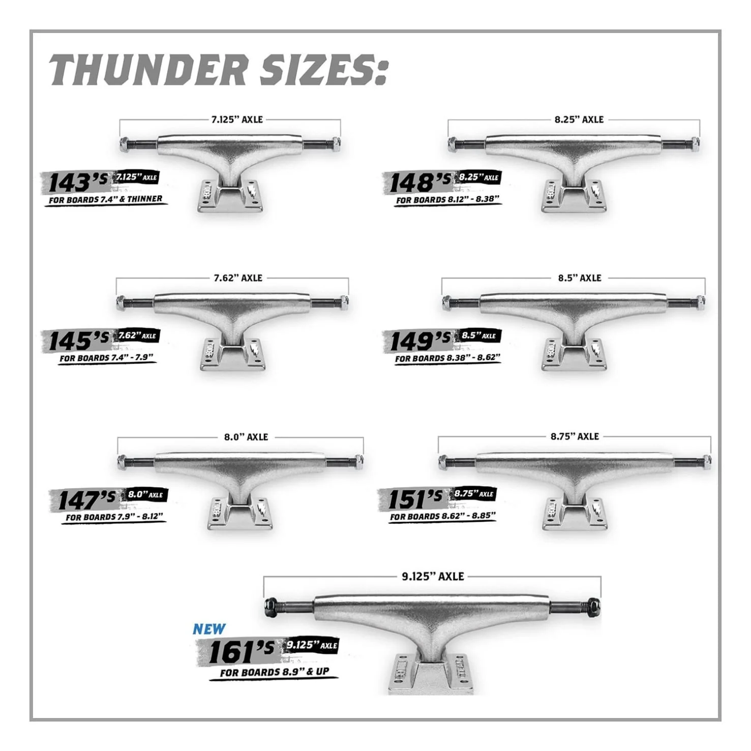 Thunder Trucks - Polished 161 (9" 1 Pair) - Image 3