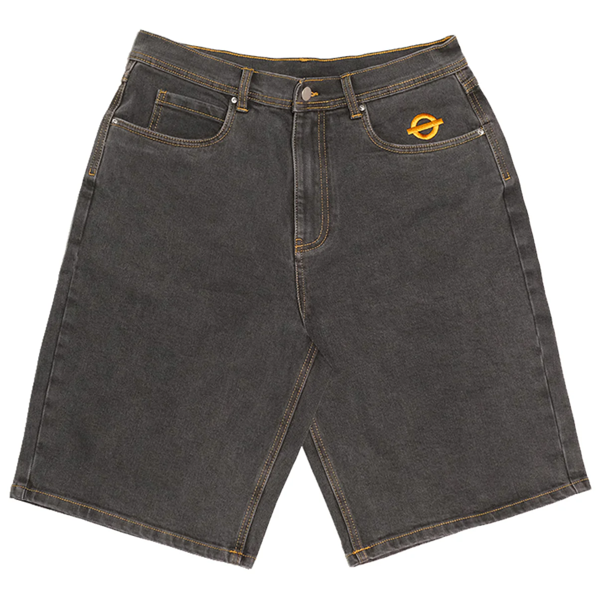Underground Logo Drawstring Jorts - Washed Black