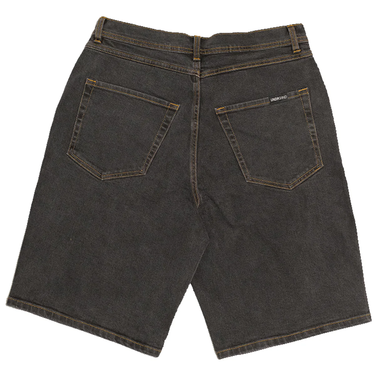 Underground Logo Drawstring Jorts - Washed Black - Image 2