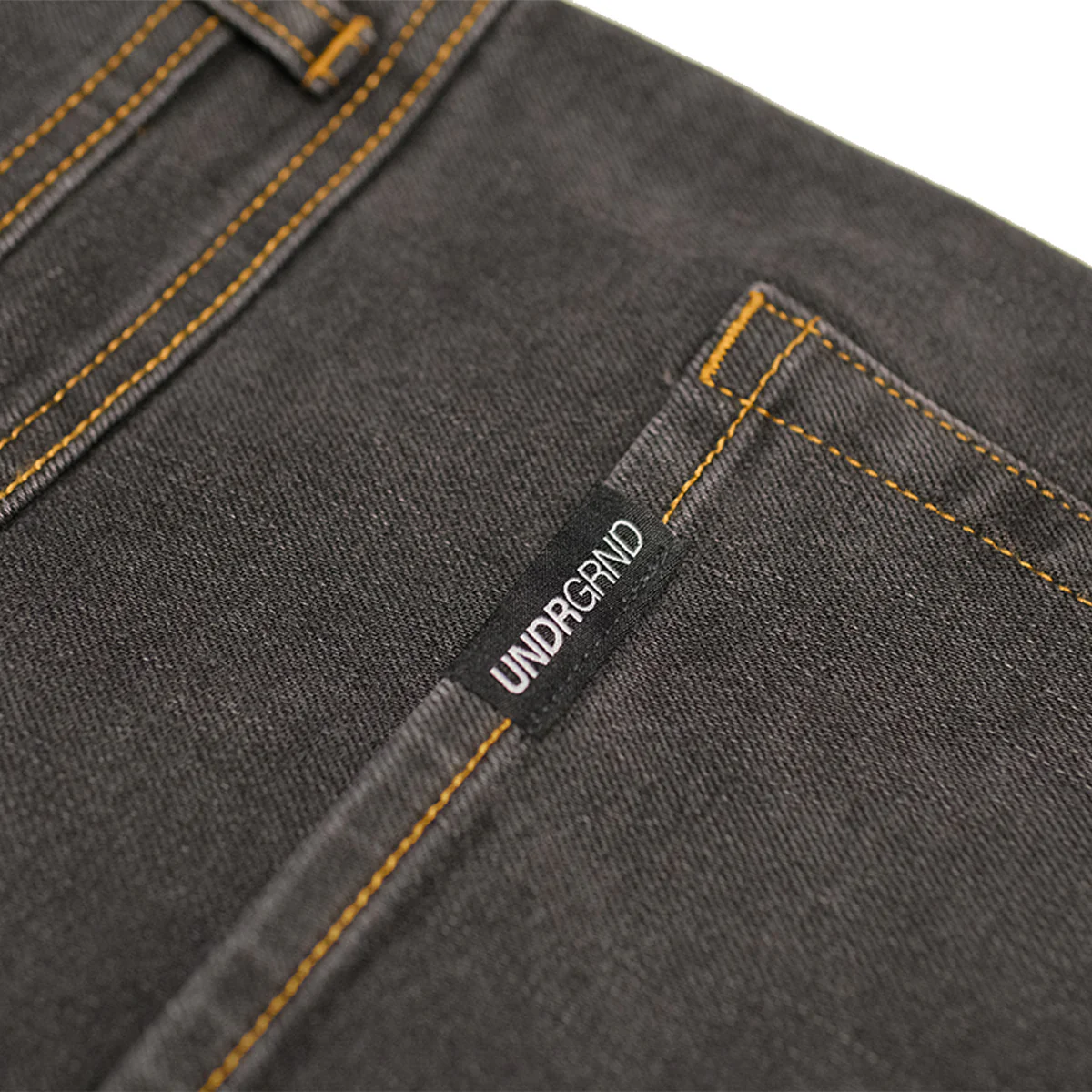 Underground Logo Drawstring Jorts - Washed Black - Image 4
