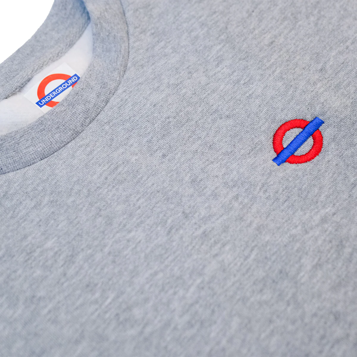 Underground Roundel Crew Neck - Heather Grey - Image 2