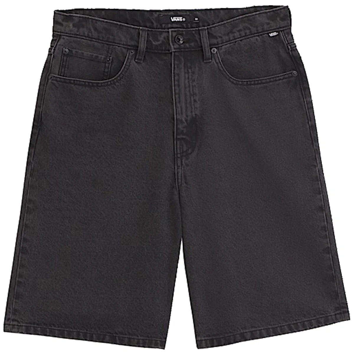 Vans Check-5 Baggy Denim Shorts - Washed Black - Image 2