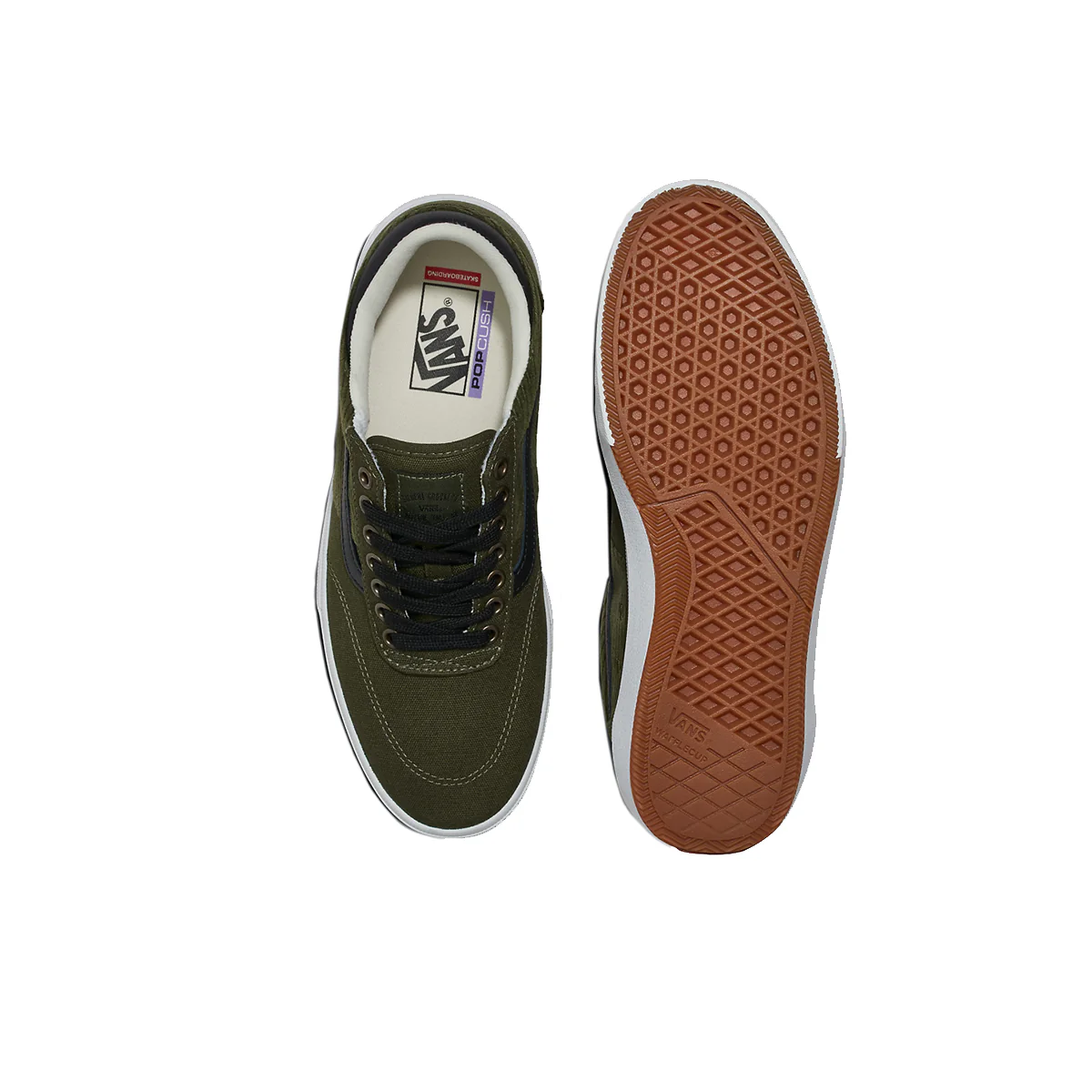 Vans Gilbert Crockett - Olive/Black Corduroy - Image 3